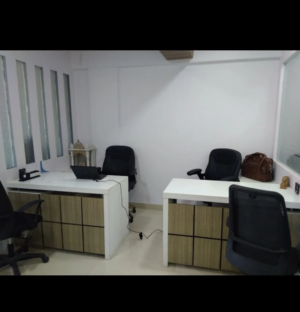 Old office workspace